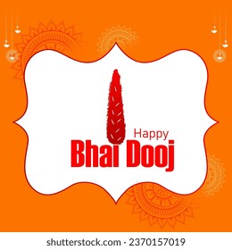 Bhai Dooj is a Hindu festival celebrating the bond between brothers and sisters, marked by special rituals and the exchange of love and gifts.