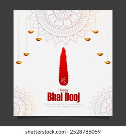 Bhai Dooj is a Hindu festival celebrating the bond between brothers and sisters. It falls on the second day after Diwali, during the Shukla Paksha of the Kartika month.