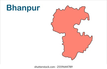 Bhanpur subdivision map, Basti District, Uttar Pradesh State, Republic of India, Government of  Uttar Pradesh, Indian territory, Eastern India, politics, village, tourism