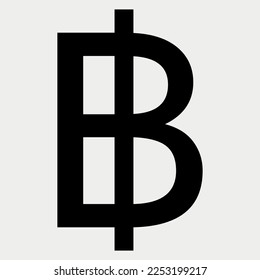 Bhat currency symbol icon vector illustration