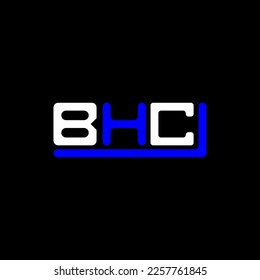 BHC Brief Logo kreatives Design mit Vektorgrafik, BHC einfach und modern Logo.