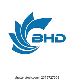 Logo-Design für BHD-Buchstaben auf weißem Hintergrund oder Monogram-Logo-Design für Unternehmer und Unternehmen.