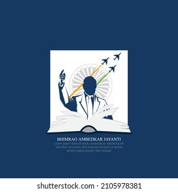 Bhimrao Ramji Ambedkar jayanti vector illustration.	