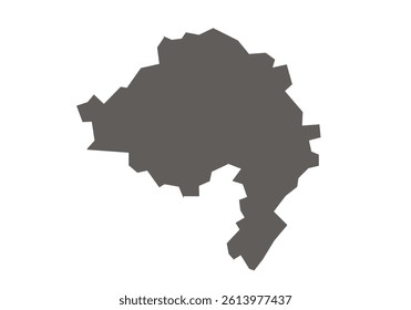 Bhind District Map Highlighted on Madhya Pradesh State Map