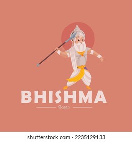 Bhishma vector mascot logo template.