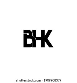 bhk letter original monogram logo design