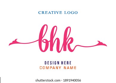 BHK lettering logo is simple, easy to understand and authoritative