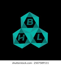 BHL creative minimalist letter logo. BHL unique vector initials alphabet letter logo design
