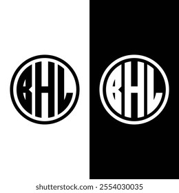 BHL Logo Vector Graphic Branding Letter Stock Vector.