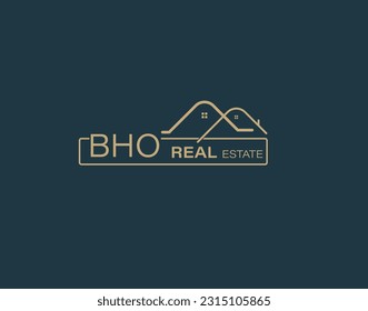 BHO Real Estate and Consultants Logo Design Vectors images. Luxury Real Estate Logo Design