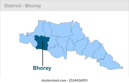 Mapa de Bhorey, Distrito de Gopalganj, Estado de Bihar, República de la India, Gobierno de Bihar, territorio indio, India oriental, política, aldea, turismo