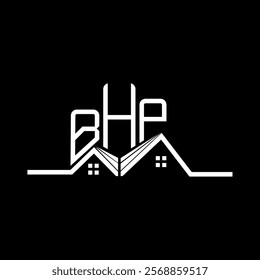 BHP Real State logo design, BHP simple and modern logo. BHP luxurious alphabet design  