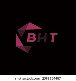 BHT creative minimalist letter logo. BHT unique vector initials alphabet letter logo design
