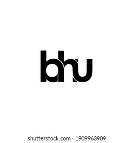 bhu letter original monogram logo design