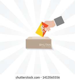 Bhutan Elections Vote Box Vector Work