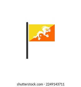 Bhutan independence day icon set vector sign symbol