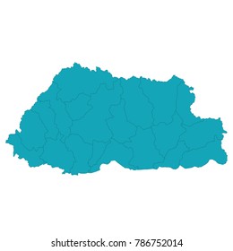 bhutan map - blue pastel graphic background . Vector illustration eps 10.Map of Bhutan.vector map of Bhutan.