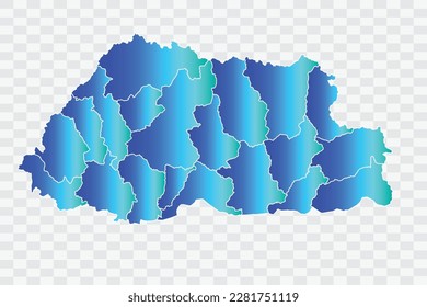 Bhutan Map teal blue Color Background quality files png