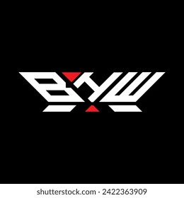 BHW Brief Logo Vektordesign, BHW einfaches und modernes Logo. BHW luxuriöses Alphabet-Design  
