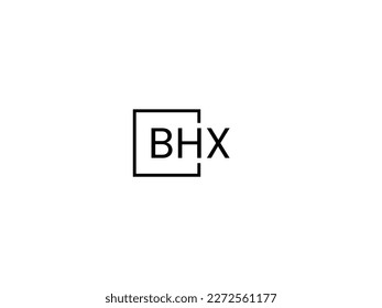 BHX Letter Initial Logo Design Vektorgrafik