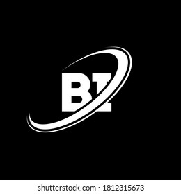 BI B I letter logo design. Initial letter BI linked circle uppercase monogram logo red and blue. BI logo, B I design. bi, b i