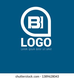 BI company linked letter logo concept. Designed for your web site design, logo, app, UI. initial logo design