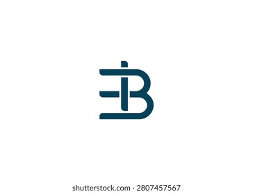 BI creative modern lettermark logo for modern branding and corporate identity design