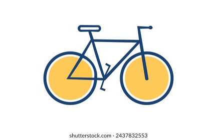 Bi cycle colourful vector illustration work for use.