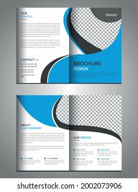 Bi fold 4 pages Brochure Template Design