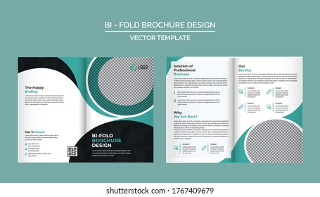 Plantilla de diseño de Bi Fold Brochure para su empresa, empresa, negocio, publicidad, marketing, agencia y negocios de Internet.