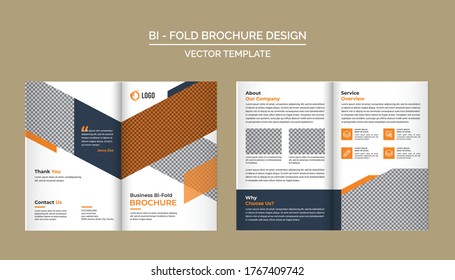Plantilla de diseño de Bi Fold Brochure para su empresa, empresa, negocio, publicidad, marketing, agencia y negocios de Internet.