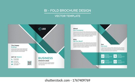Bi Fold Brochure Design Template for your Company, Corporate, Business, Advertising, Marketing, Agency, and Internet business.