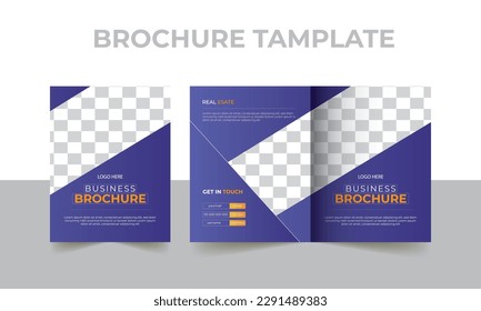 Bi- fold Brochure Template, Brochure Design, 