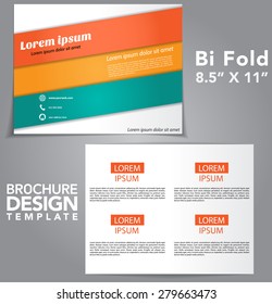 Bi Fold Brochure Vector Design