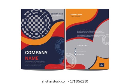 Zweifach, Flyer, Broschüren, Vorlagendesign 