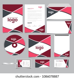 Bi fold Presentation Folder Vector Design Template.Clean Design.