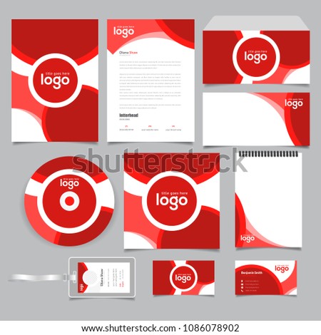 bi fold presentation folder vector design stock vector royalty free