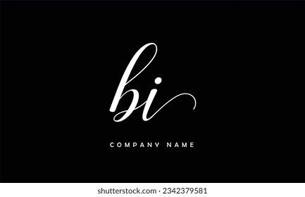 BI, IB Abstract Letters Logo Monogram