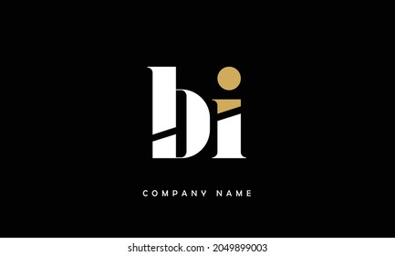 BI, IB, Alphabets Letters Logo Monogram