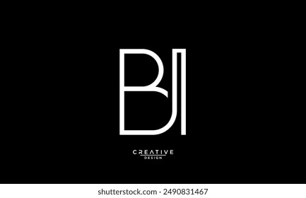 BI, IB, B, I, Abstrakte Buchstaben Logo-Monogramm