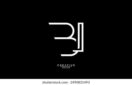 BI, IB, B, I, Monograma del logotipo de las letras Abstractas