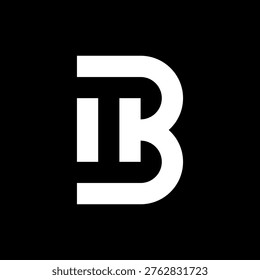 BI or IB creative simple monogram logo