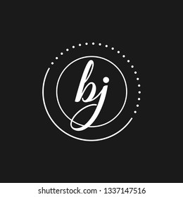 BI  Initial Handwriting logo template vector