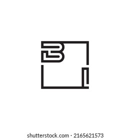 Letras iniciales de logotipo BI con un diseño profesional de alta calidad que se imprimirán bien en cualquier medio de impresión