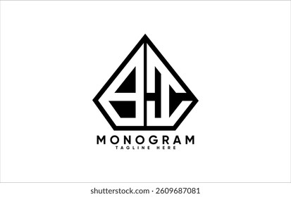 BI letter creative monogram vector logo design.