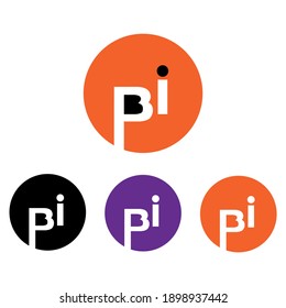 diseño de logotipo de dos letras con círculo