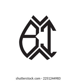 BI letter logo design.BI creative initial BI letter logo design . BI creative initials letter logo concept.
