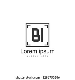 BI Letter Logo template
