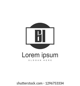 BI Letter Logo template