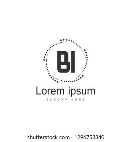 BI Letter Logo template